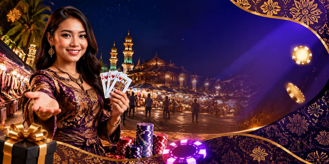 Pemain menikmati permainan poker dengan motif batik di Kota Bharu